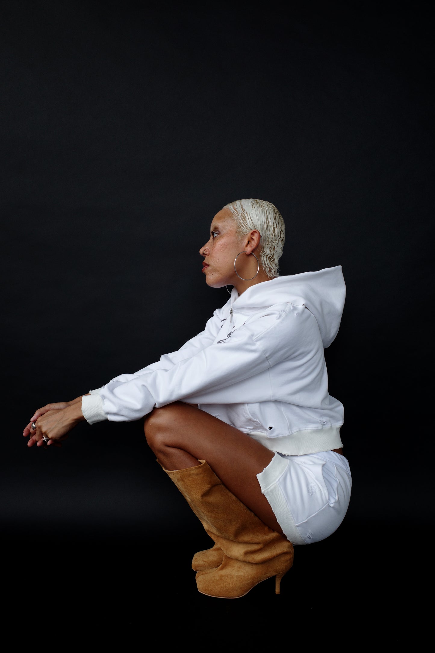 White Skort