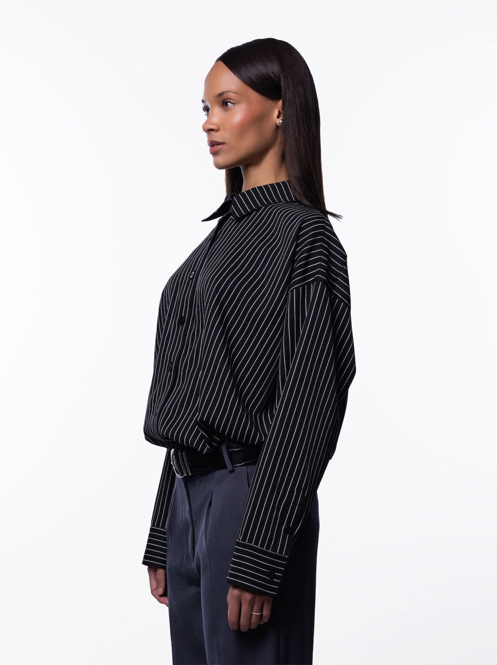 Onyx Striped Blouse